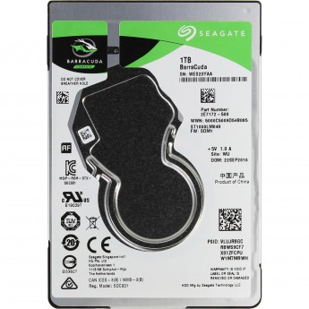 Жесткий диск SEAGATE BARRACUDA 2.5" 1.0 Tb SATA III 128 Mb