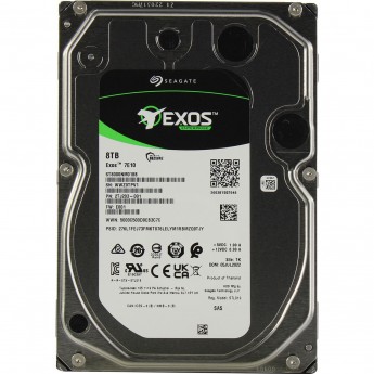 Жесткий диск SEAGATE EXOS 7E10 ORIGINAL SAS 3.0 8TB (7200RPM) 256MB 3.5"