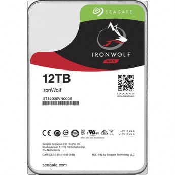 Жесткий диск SEAGATE IRONWOLF 12TB 3.5" SATA III, 256 Mb