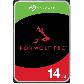 Жесткий диск SEAGATE IRONWOLF PRO ST14000NT001, 14ТБ, HDD, SATA III, 3.5"