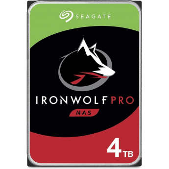 Жесткий диск SEAGATE IRONWOLF PRO ST4000NT001, 4ТБ, HDD, SATA III, 3.5"