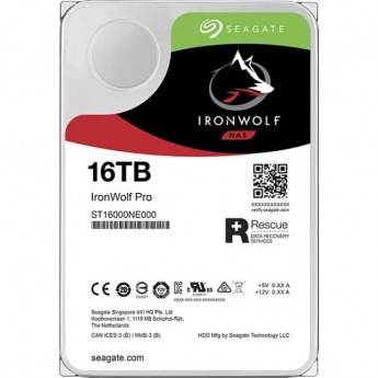 Жесткий диск SEAGATE ORIGINAL SATA-III 16TB NAS IRONWOLF PRO (7200RPM) 256MB 3.5"