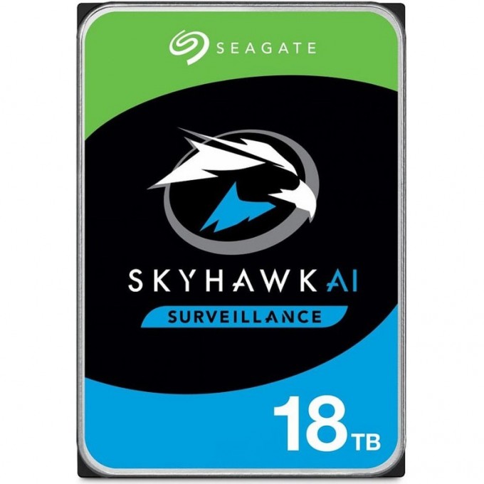 Жесткий диск SEAGATE SATA-III 18TB SURVEILLANCE SKYHAWKAI (7200rpm) 256Mb 3.5" ST18000VE002