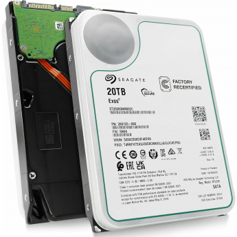 Жесткий диск SEAGATE SATA-III 20TB ST20000NM002C FACTORY RECERTIFIED SERVER EXOS 512E (7200rpm) 512Mb 3.5"