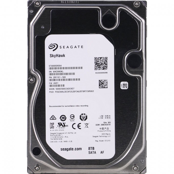 Жесткий диск SEAGATE SKYHAWK 8TB, SATA-III, 256MB ST8000VX004