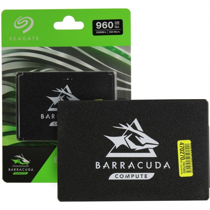 Накопитель SSD SEAGATE BARRACUDA Q1 2.5" 960GB SATA-III 3D QLC NAND ZA960CV1A001