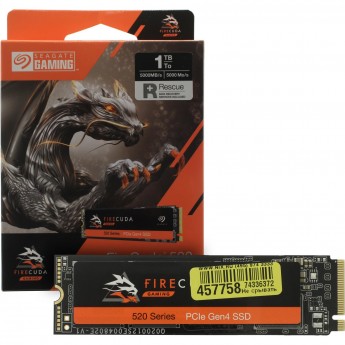 Накопитель SSD SEAGATE FIRECUDA 520 M.2 2280 1.0 ТБ PCI-E 4X4 NVME NAND 3D TLC